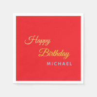 Anniversaire Votre Nom Minimaliste Moderne