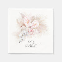 Anthuriums Pampas Grass Rose Élégant Tropical