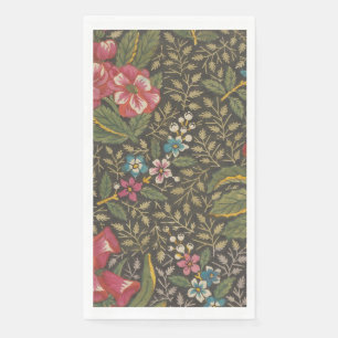 Serviette En Papier Antique Toile de Jouy 1800 Branches florales