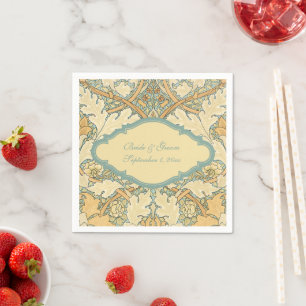Serviette En Papier Antique victorienne William Morris St. James flora