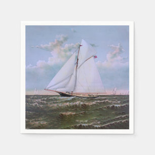 Serviette En Papier Antique voilier Slot Yacht Voilier Ocean