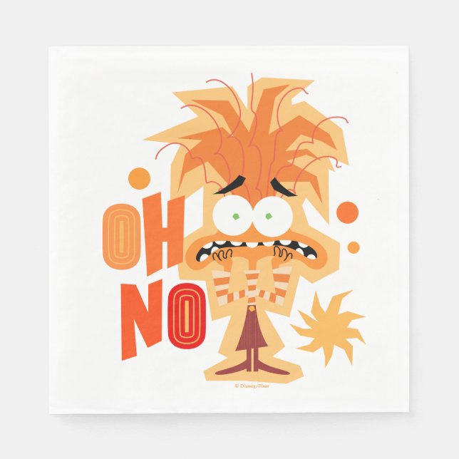 Serviette En Papier Anxiété "Oh non" (Devant)