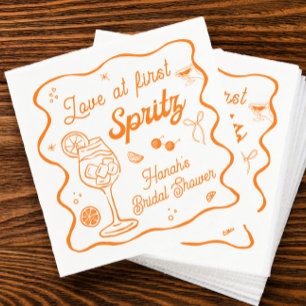 Serviette En Papier Aperol Spritz Baby Shower de Mariée