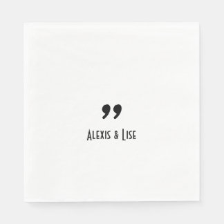 Serviette en papier Apostrophe