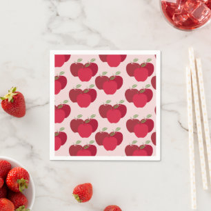 Serviette En Papier Apple Motif Cocktail Napkins pour les parties