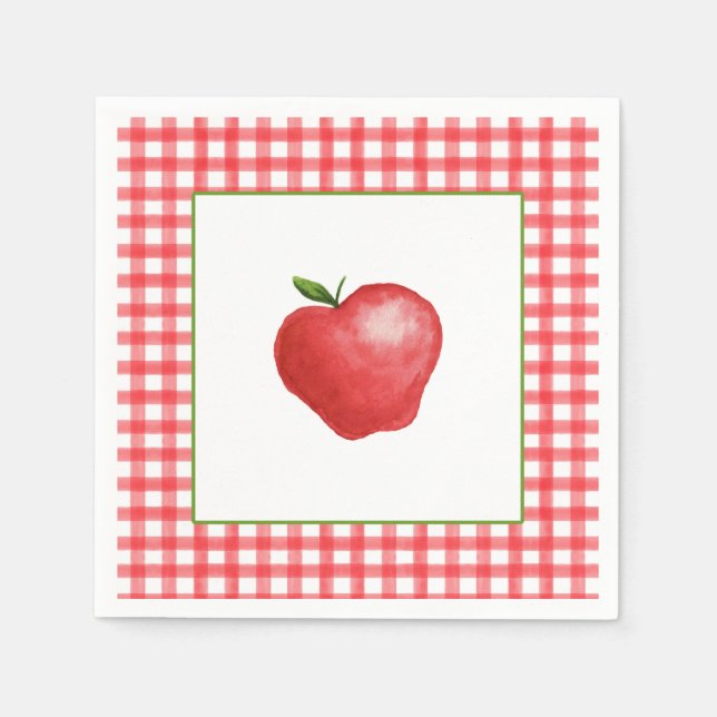 Serviette En Papier Apple Party Napkin (Devant)