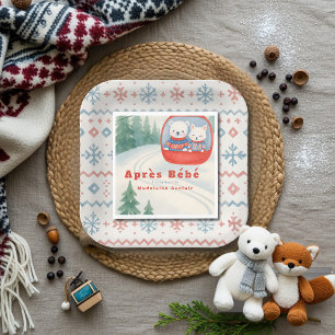 Serviette En Papier Après Bébé ski animaux de la forêt de bébé shower