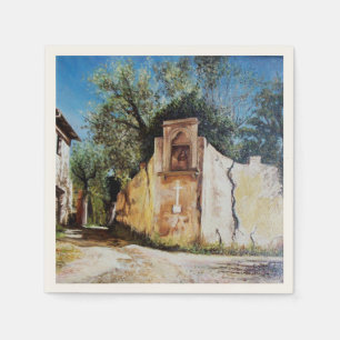 Serviette En Papier APRÈS-MIDI AU RIMAGGIO / Vue Toscane