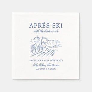 Serviette En Papier Après Ski Avec La Mariée Avant Le Mariage Week-end