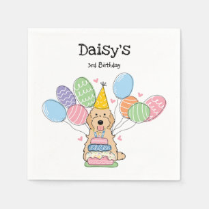 Serviette En Papier Apricot Cockapoo Cavapoo Anniversaire