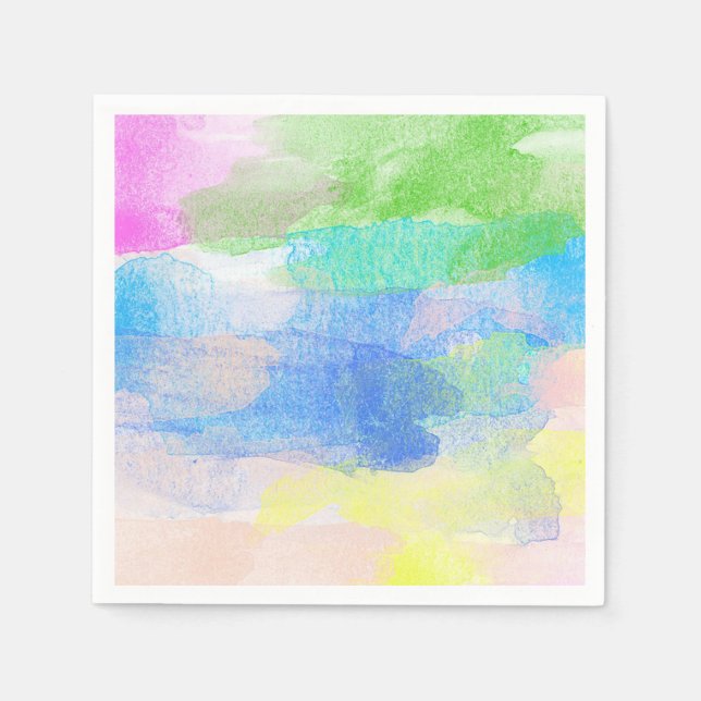 Serviette En Papier Aquarelle (Devant)