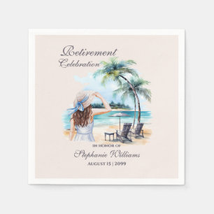 Serviette En Papier Aquarelle à thème pour la retraite des femmes