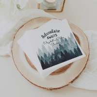 Aquarelle aventure Baby shower forestier rustique