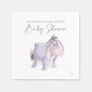 Serviette En Papier Aquarelle Baby shower Eeyore