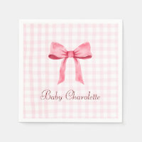 Aquarelle Belle Classique En vichy Rose Bow Girl