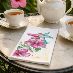 Serviette en papier aquarelle Colibri   Serviette 