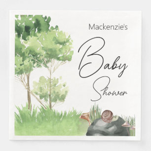 Serviette En Papier Aquarelle dans le Baby shower Park