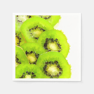 Serviette En Papier Aquarelle des kiwis