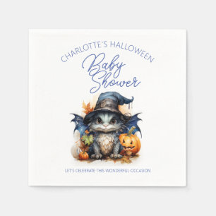 Serviette En Papier Aquarelle Dragon Bébé Baby shower Halloween