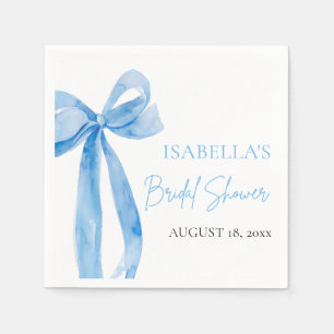 Serviette En Papier Aquarelle Élégant Bleu Poussiéreux Arc-en-ciel pou
