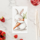 Aquarelle Fluffy Bunny Carrot Love