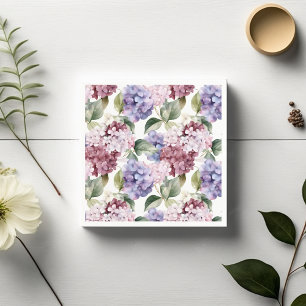 Serviette En Papier Aquarelle Hydrangea Fleurs