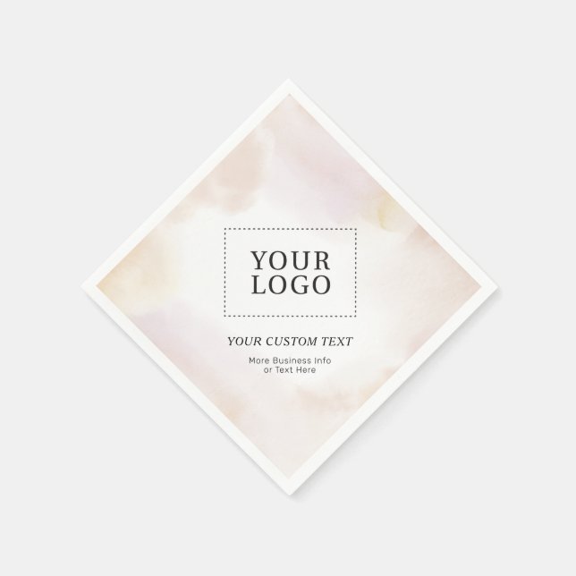 Serviette En Papier Aquarelle Laver personnalisé Logo d'affaires promo (Coin)