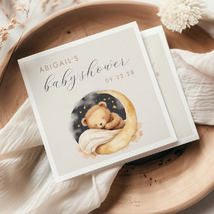 Serviette En Papier Aquarelle mignonne Ours sur le Baby shower de la L