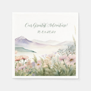 Serviette En Papier Aquarelle moderne