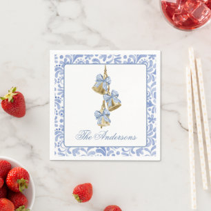 Serviette En Papier Aquarelle Noël Chinoiserie Bow Bells