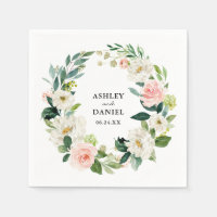 Aquarelle rose Blush Floral Mariage