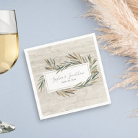 Aquarelle rustique Mariage de bois de plantes