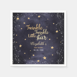 Serviette En Papier Aquarelle scintillante unisex babydouille