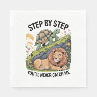 Serviette En Papier Aquarelle Tortue de Noël