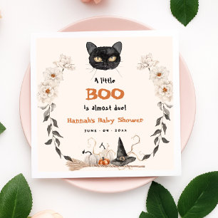 Serviette En Papier Aquarelle Un Petit Baby shower Boo Halloween
