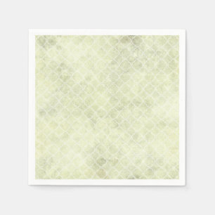 Serviette En Papier Aquarelle verte Abstrait Pastel