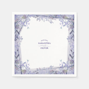 Serviette En Papier Aquarelle vintage Mariage floral Napkin