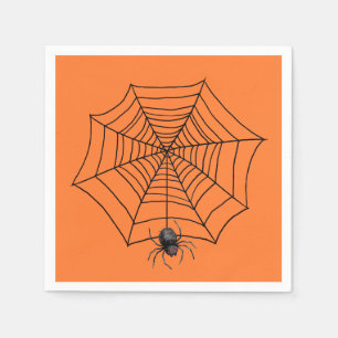 Serviette En Papier Araignée d'Halloween en ligne