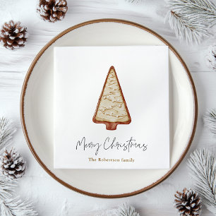 Serviette En Papier Arbre à cookies de Noël