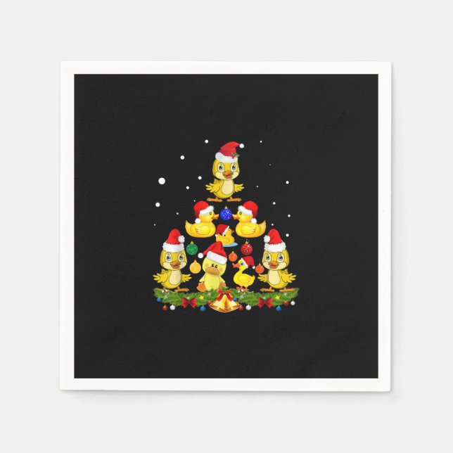 Serviette En Papier Arbre de Noël (Devant)