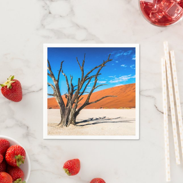 Serviette En Papier Arbre mort à Deadvlei, Namibie (En situation)