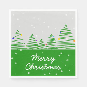 Serviette En Papier Arbres de Noël