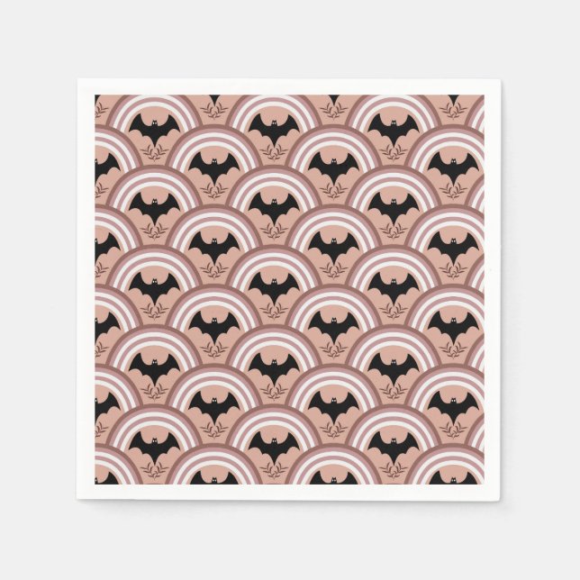 Serviette En Papier Arc arc-en-ciel d'Halloween (Devant)