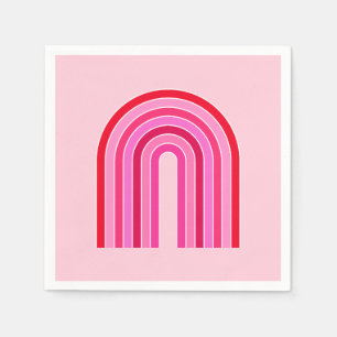 Serviette En Papier Arc Arc Rouge Et Rose De Preppy Arc Arc Arc Arc Ar