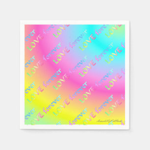 Serviette En Papier Arc-en-ciel