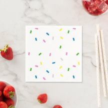 Arc en ciel arrosé Motif Napkin