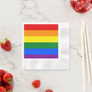 Serviette En Papier Arc-en-ciel LGBT Pride