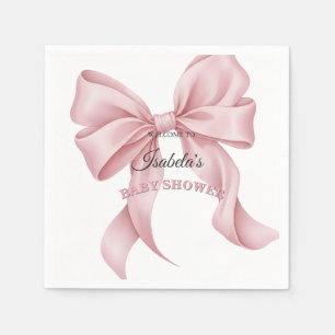 Serviette En Papier Arc-en-ciel Rose Élégant Coquette Baby Shower Fill
