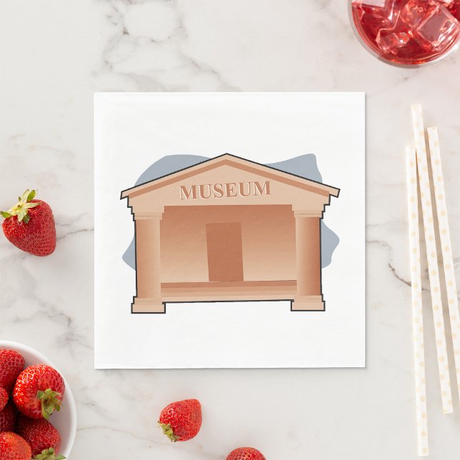 Serviette En Papier Architecture de musée classique (Créateur téléchargé)