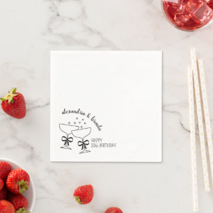 Serviette En Papier Arcs de naissance Champagne